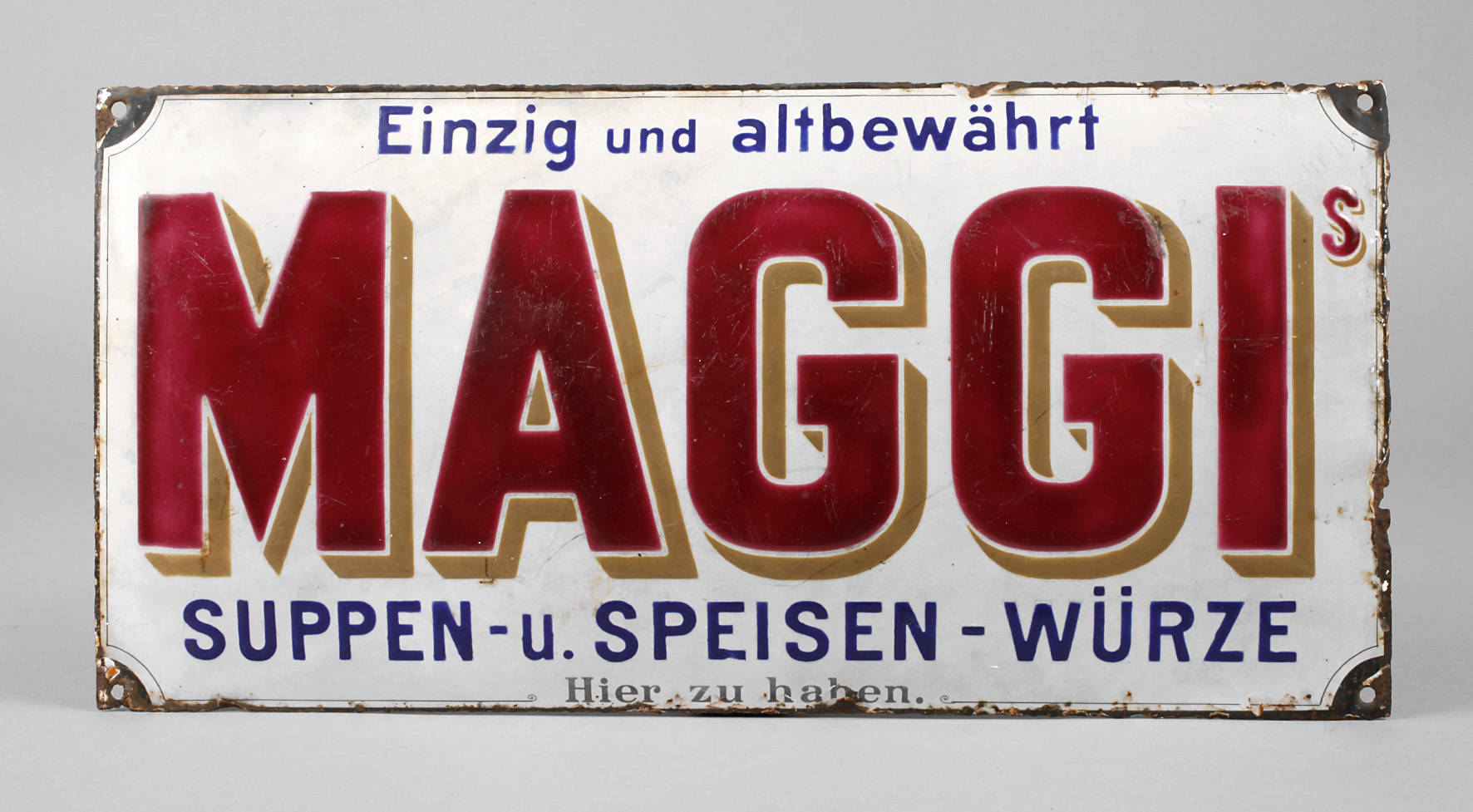 Emailleschild Maggi