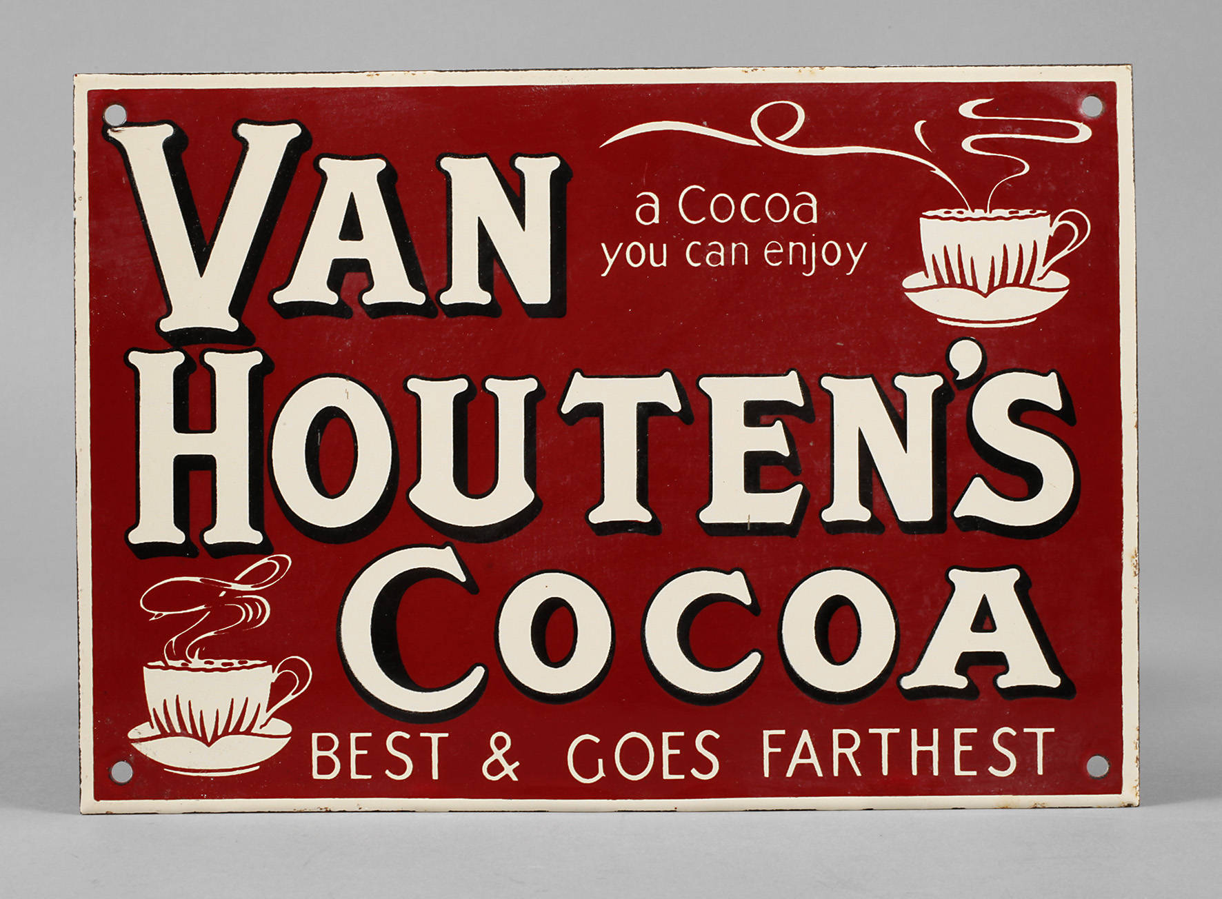 Kleines Emailleschild van Houtens