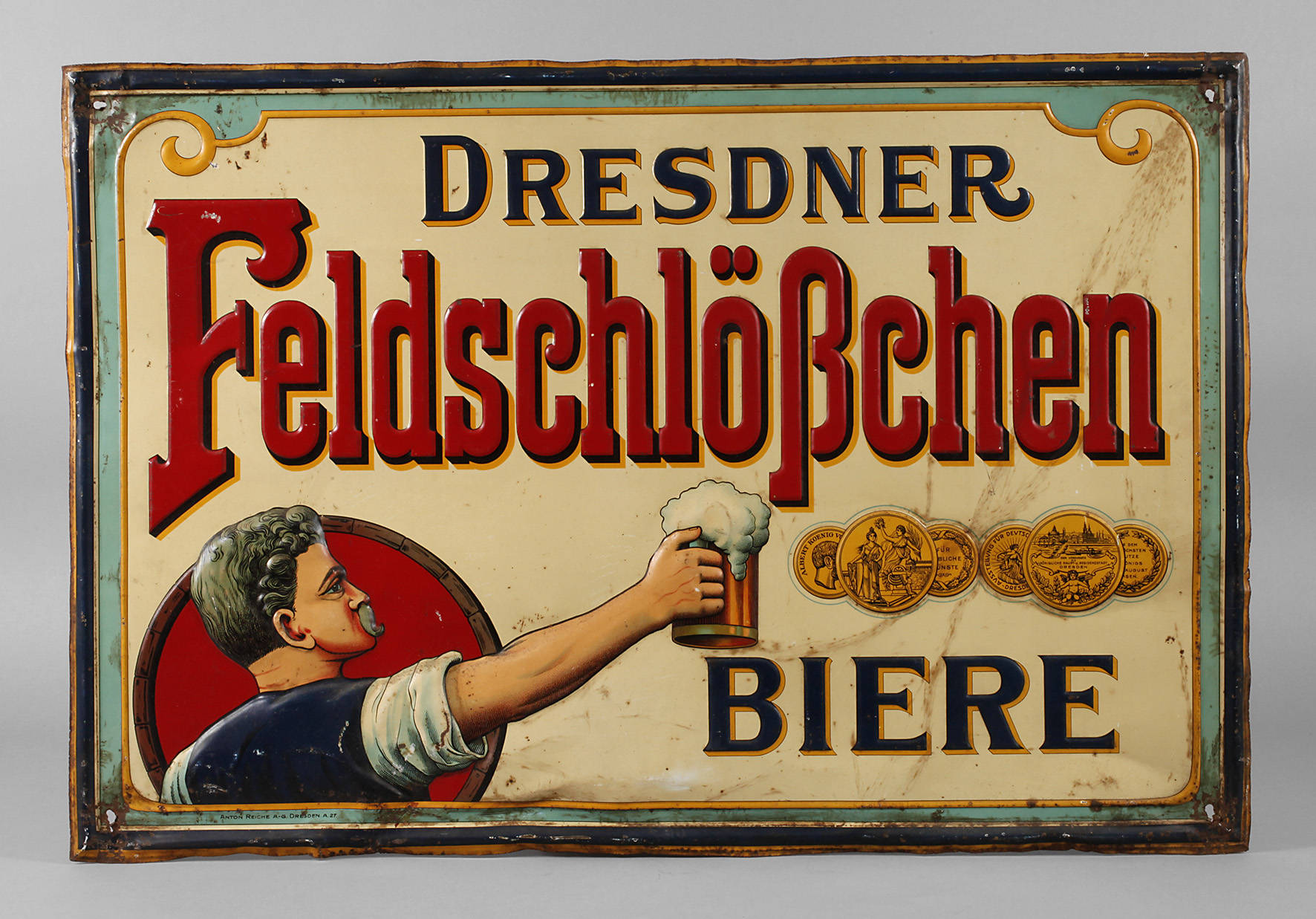 Werbeschild Dresdner Feldschlößchen