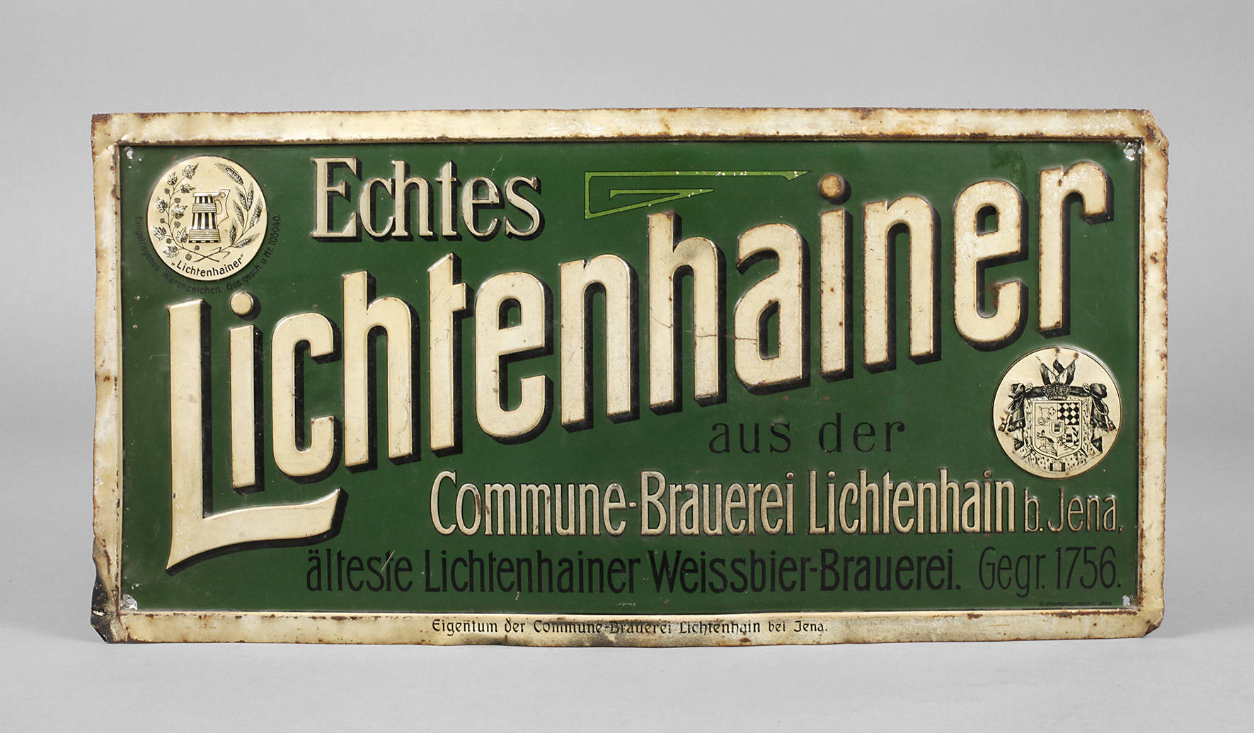 Werbeschild Lichtenauer