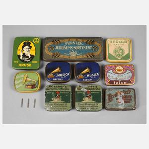 Konvolut Werbedöschen