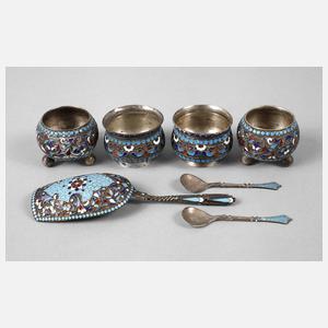 Konvolut Russland, Silber mit Emaille