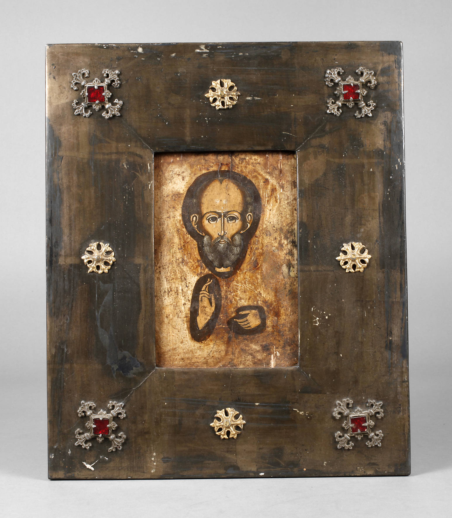 Ikonenfragment Heiliger Nikolaus