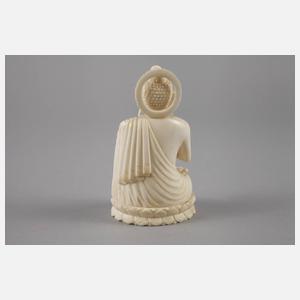 Elfenbeinplastik Buddha Shakyamuni