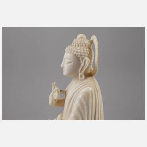 Elfenbeinplastik Buddha Shakyamuni