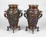 Paar Bronzevasen