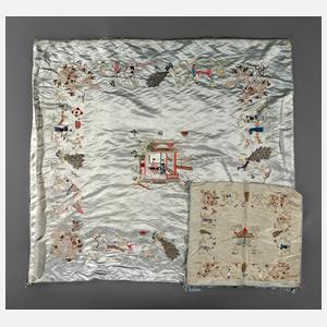 Zwei Zierdecken China