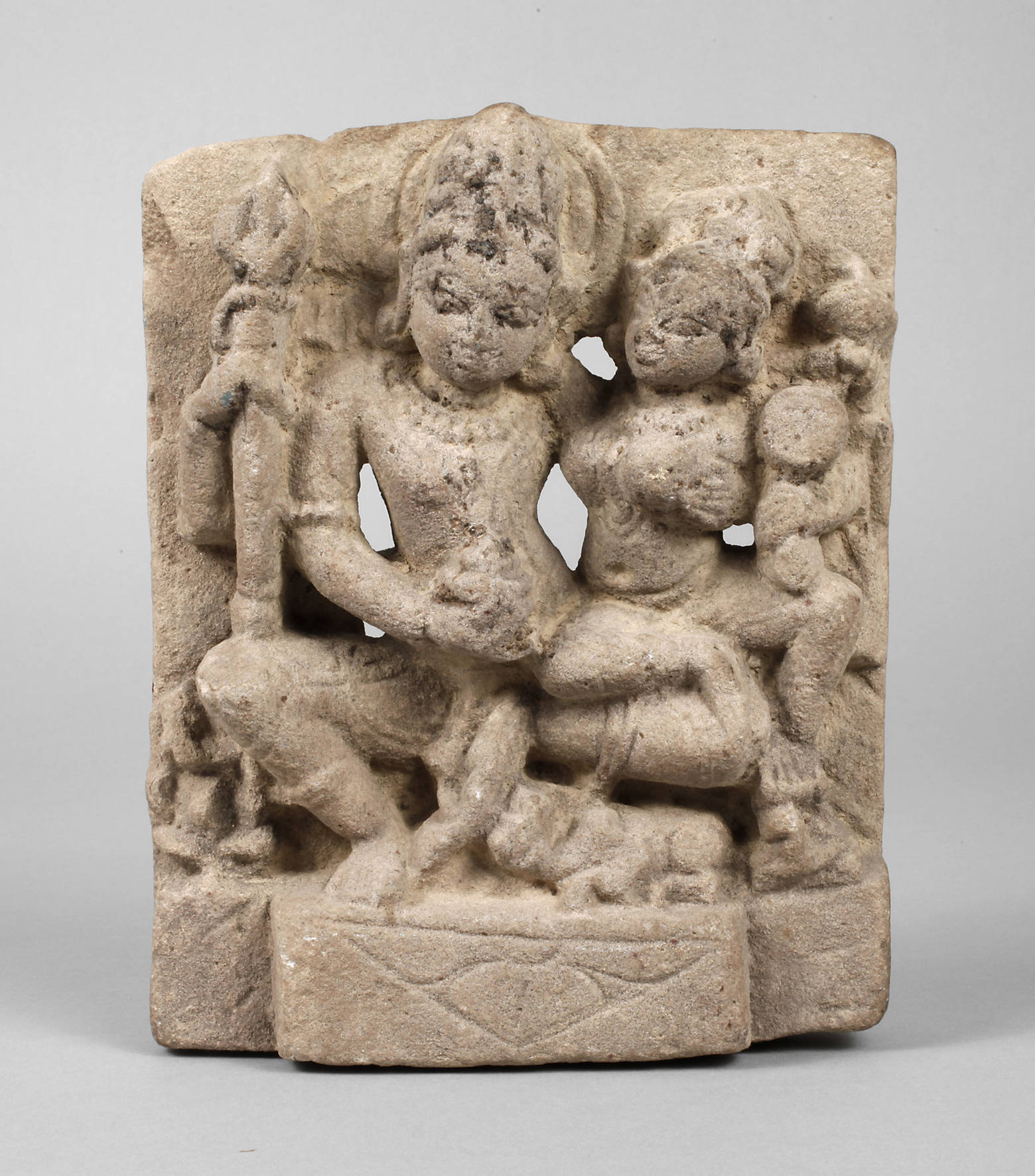 Sandsteinrelief Indien