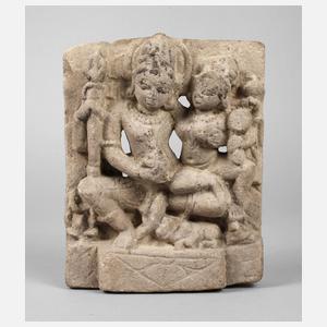 Sandsteinrelief Indien