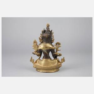 Bronzeplastik Grüne Tara