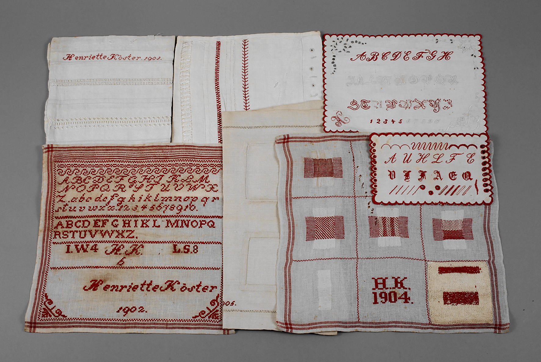 Nachlass Stickmustertücher