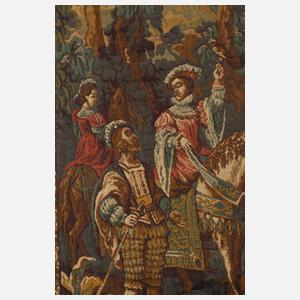 Wandbehang mit Jagdgesellschaft