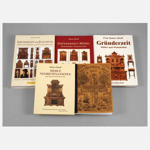 Konvolut Fachliteratur Gründerzeitmöbel