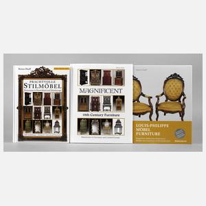 Konvolut Fachliteratur Historismusmöbel