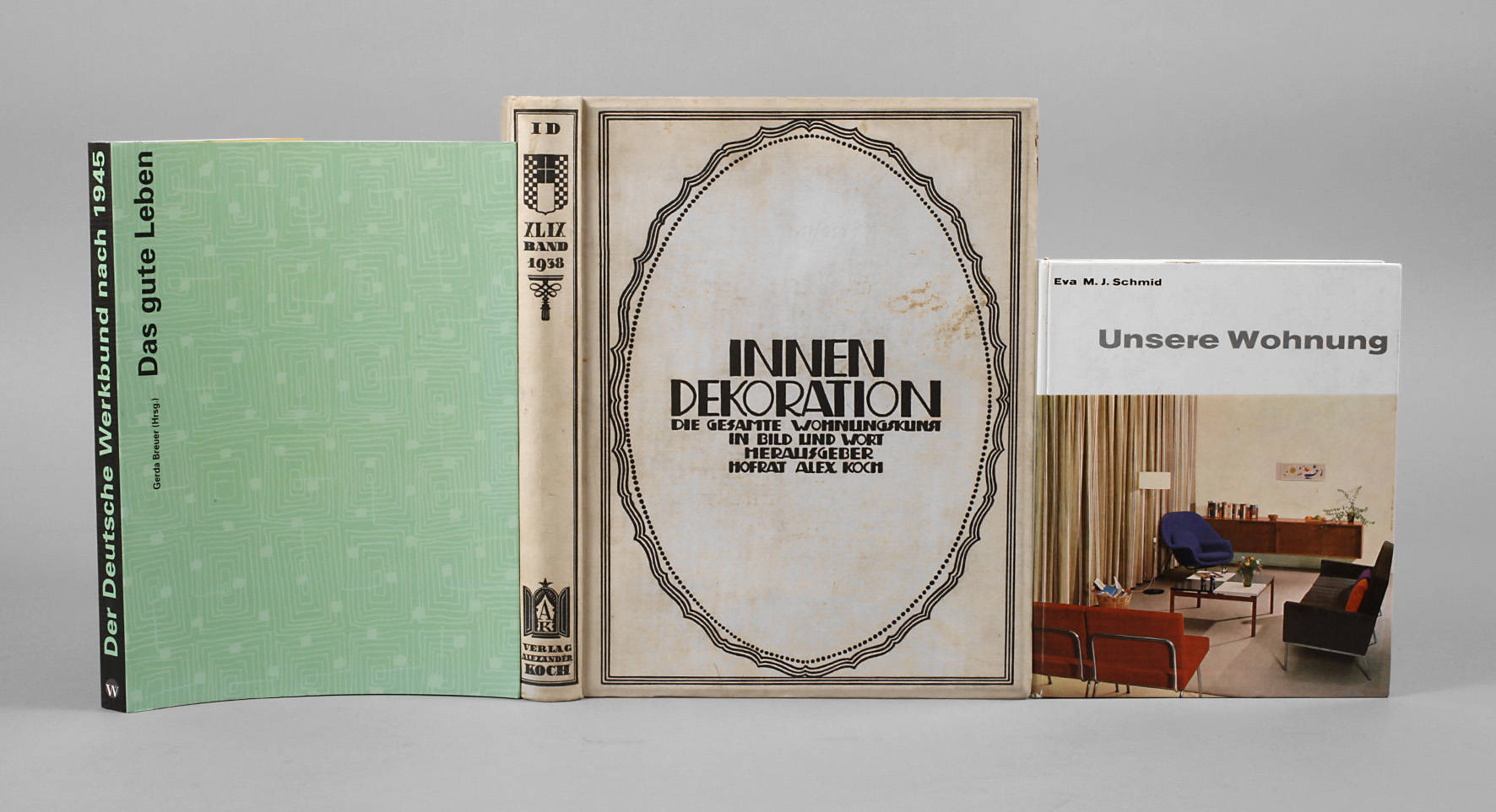 Konvolut Fachbücher Wohnkultur/Architektur