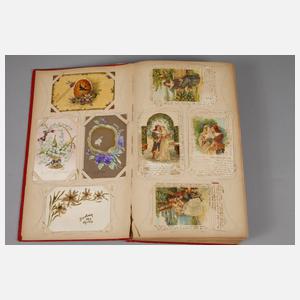 Großes Sammelalbum mit Motiv-Postkarten