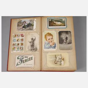 Großes Sammelalbum mit Motiv-Postkarten