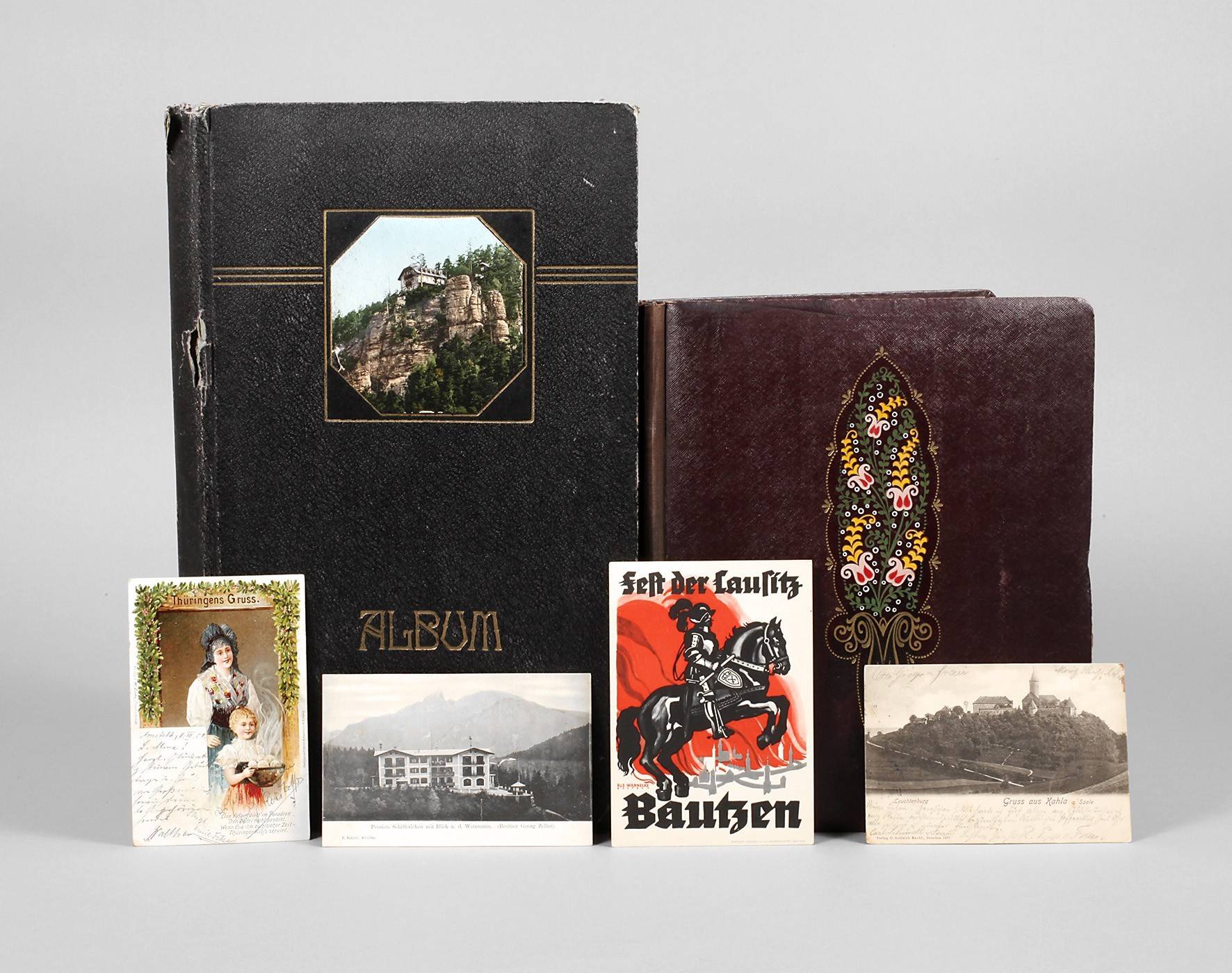 Zwei Postkartenalben Deutschland