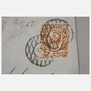 Auslandsbrief Altdeutschland Sachsen-Schweiz