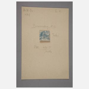 Briefmarke Altdeutschland Braunschweig
