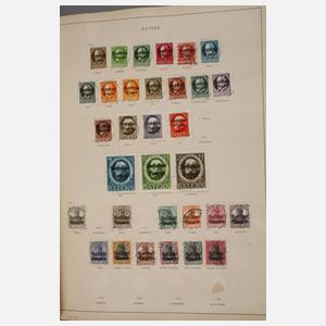 Zwei Briefmarkenalben Europa bis alle Welt