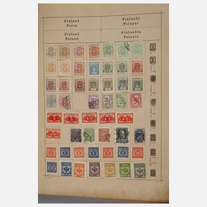 Zwei Briefmarkenalben Europa bis alle Welt