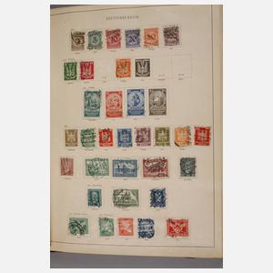 Zwei Briefmarkenalben Europa bis alle Welt