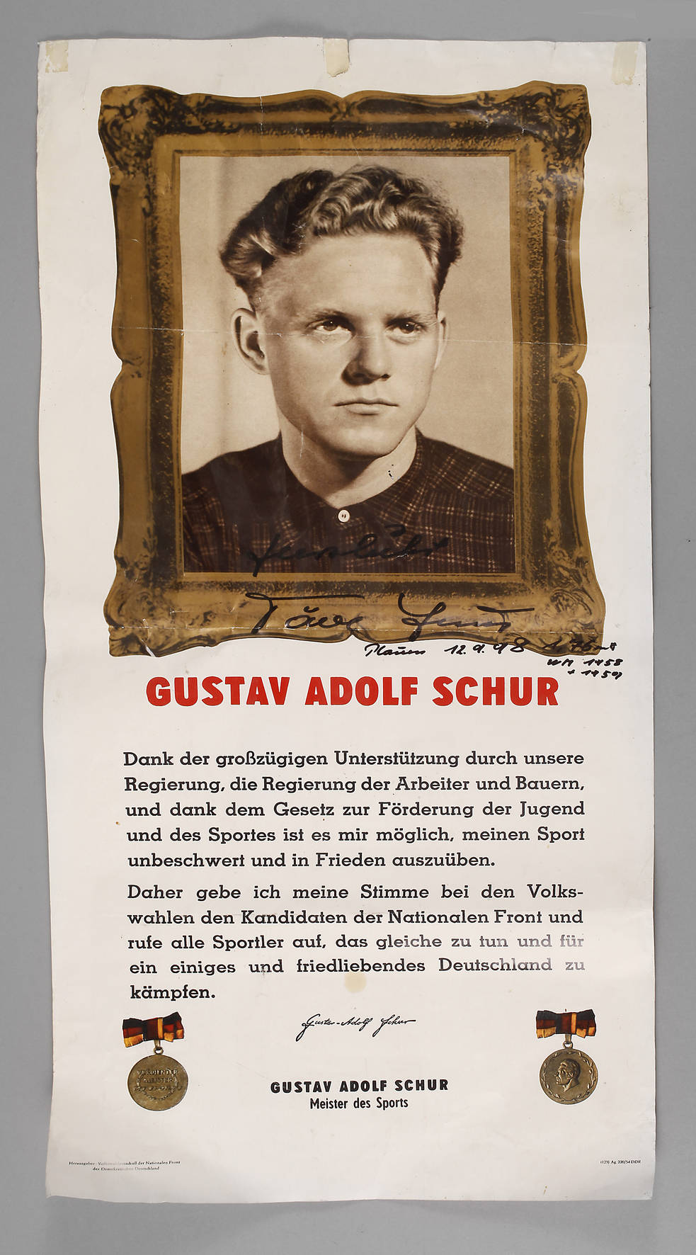 Plakat ”Täve” Schur