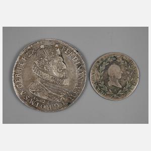 Zwei Silbermünzen Habsburg