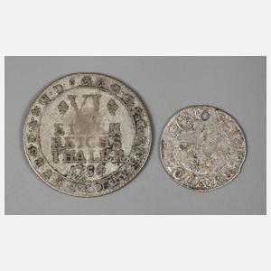 Zwei Prägungen des 17. und 18. Jhs.