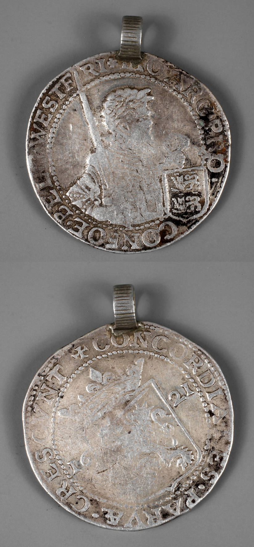 Taler der Vereinigten Niederlande (17. Jh.) als Münzanhänger