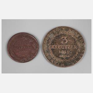 Zwei Kreuzer Österreich um 1800