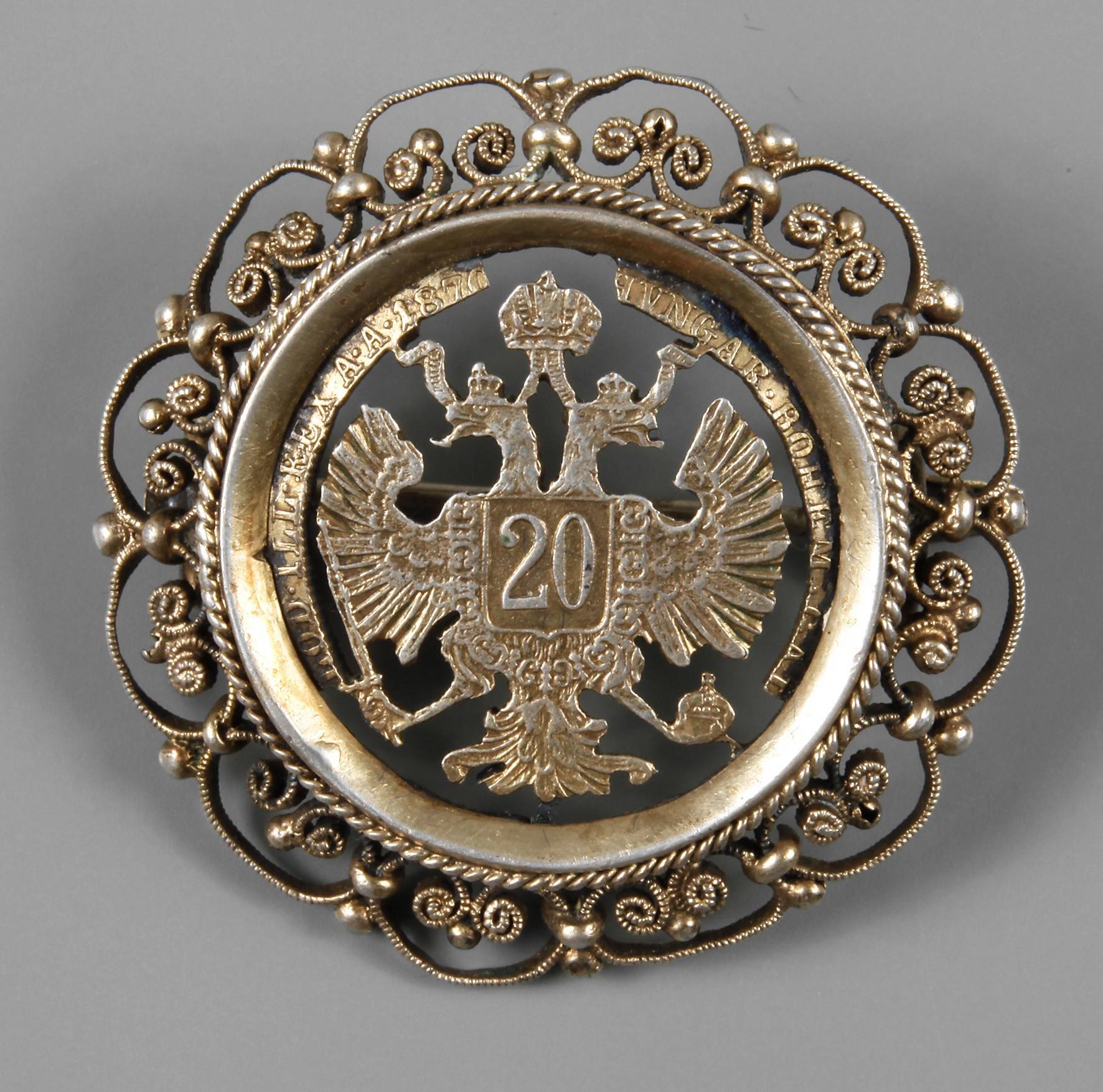 Münzbrosche Habsburg