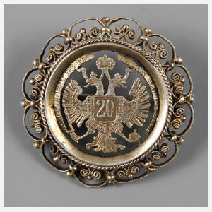 Münzbrosche Habsburg