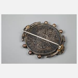 Münz-Brosche Friedrich III.