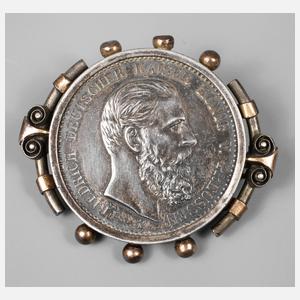 Münz-Brosche Friedrich III.