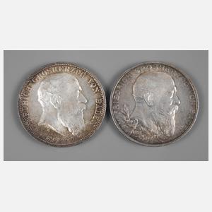 Zweimal 5 Mark Baden