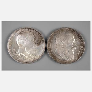 Zweimal 5 Mark Baden