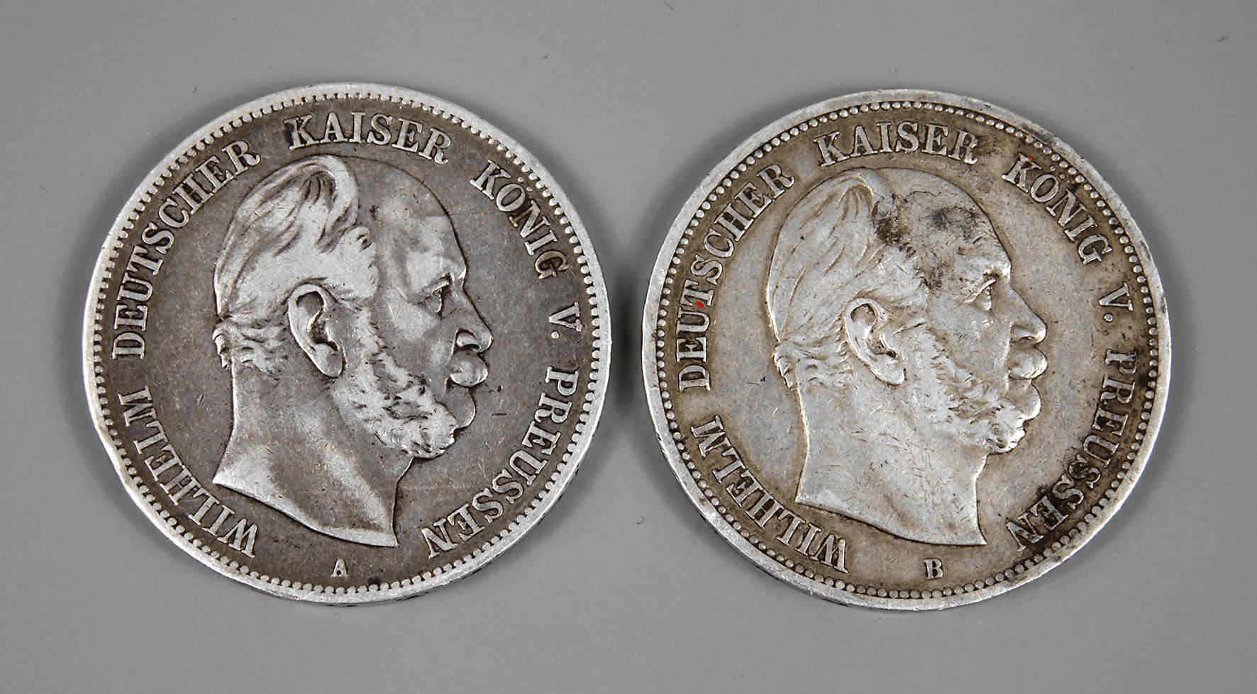 Zweimal 5 Mark Preußen