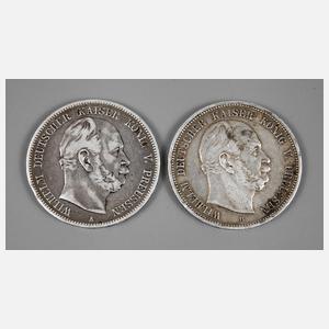 Zweimal 5 Mark Preußen