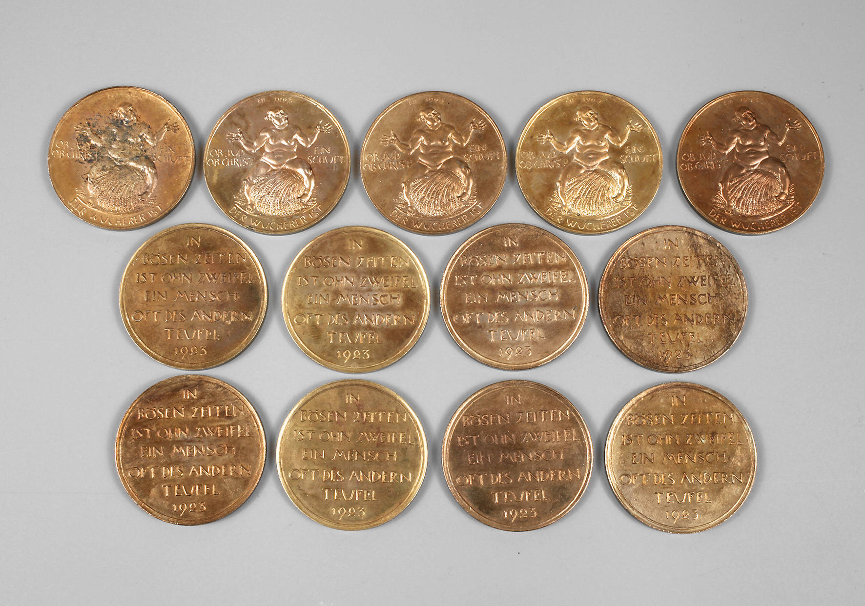 Konvolut Inflationsmedaillen Wucherer