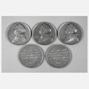 Konvolut Medaillen Reformationsjubiläum