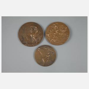 Konvolut Bronzemedaillen