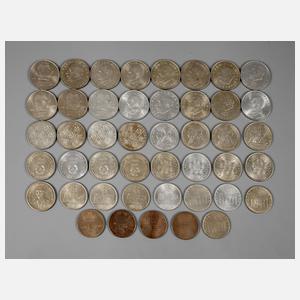 Konvolut DDR-Gedenkmünzen