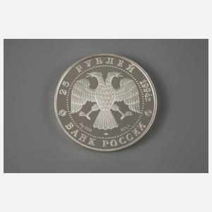 Große Silbermünze Russland