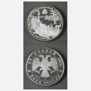 Große Silbermünze Russland