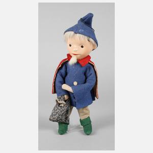 Biegepuppe als Sandmann