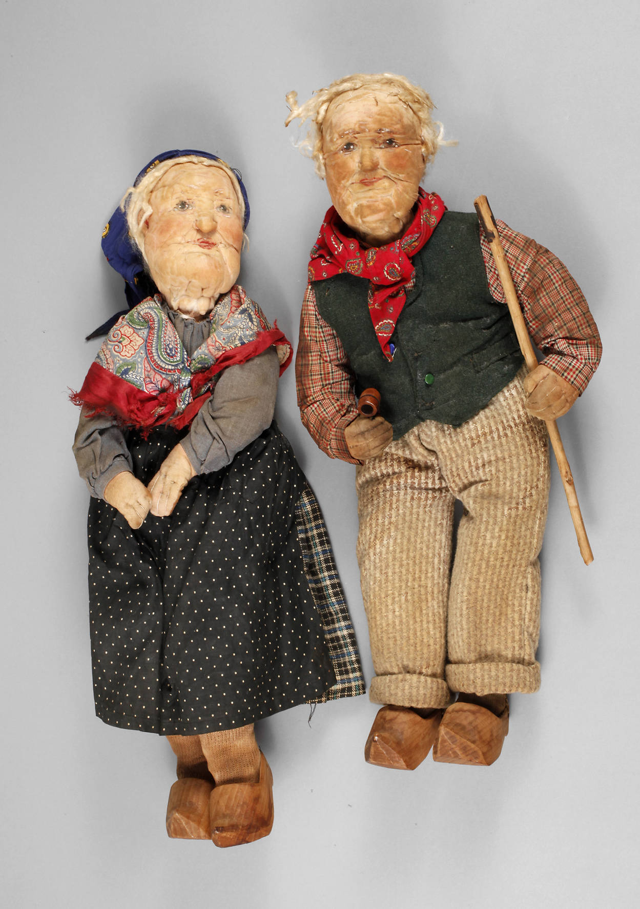 Bernard Ravca Paar Künstlerpuppen