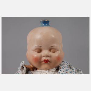 Seltene Dreigesichterpuppe