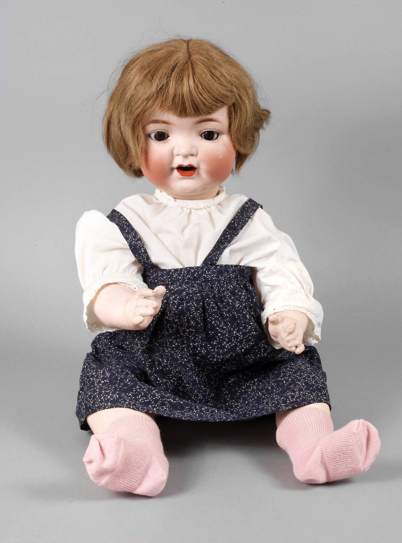 Ernst Heubach große Porzellankopfpuppe